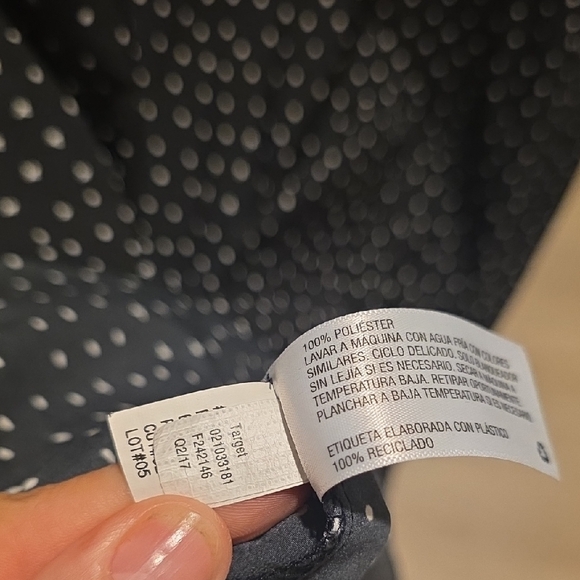 Chic Black Dress with White Dots - Picture 7 of 10